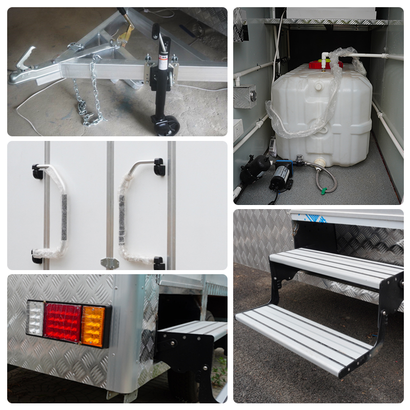 Experienced crew positioning upscale restroom trailer with careful attention to event access